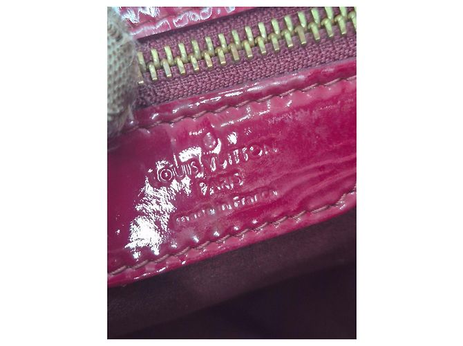 Louis Vuitton Monogram Vernis Reade Borsa Tote Bordò - vista 9