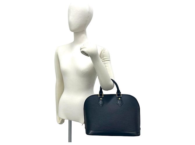 Louis Vuitton Alma Handtasche aus Epi-Leder Schwarz - Ansicht 2
