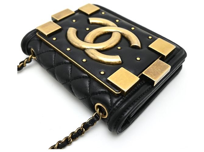 Borsa a tracolla Chanel Lego Boy da donna Nero - vista 3