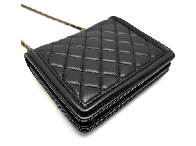 Borsa a tracolla Chanel Lego Boy da donna Nero - vista 4
