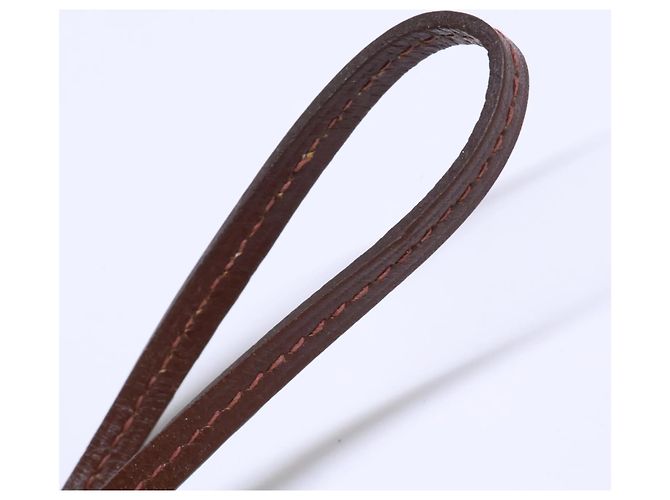 Hermès HERMES Hermes □C stamp Clochette Leather Long Necklace Marrone - vista 9