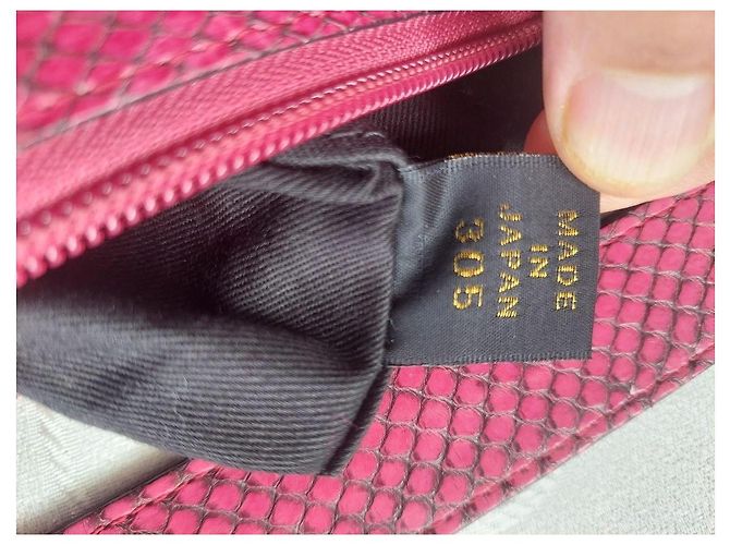 Autre Marque Borsa a tracolla JRA in pelle stampa pitone rosa - vista 3