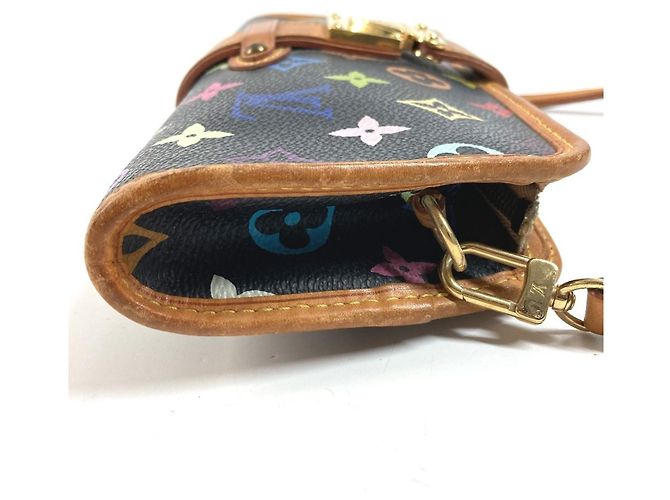 Borsa 2-Way Louis Vuitton Monogram Multicolor Shirley Nero - vista 4