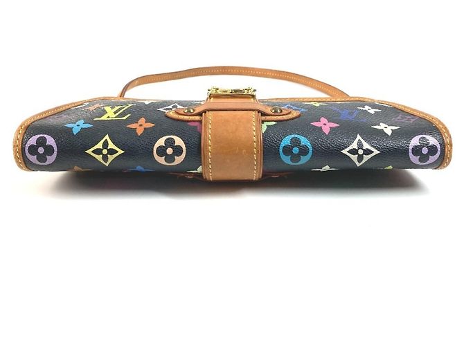 Borsa 2-Way Louis Vuitton Monogram Multicolor Shirley Nero - vista 5