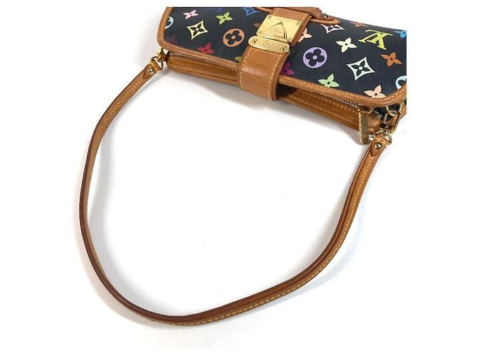 Borsa 2-Way Louis Vuitton Monogram Multicolor Shirley Nero - vista 8