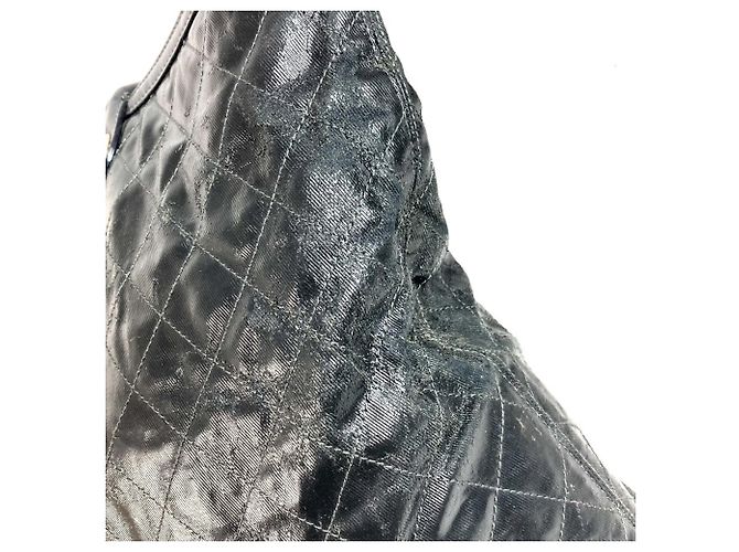 Chanel Matelassé Schulter-Tote Bag Schwarz - Ansicht 9