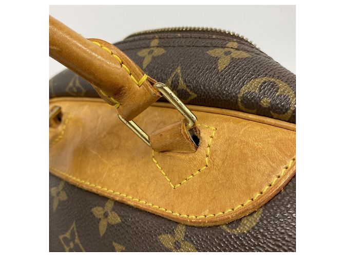 Borsa Louis Vuitton Monogram Deauville Marrone - vista 9
