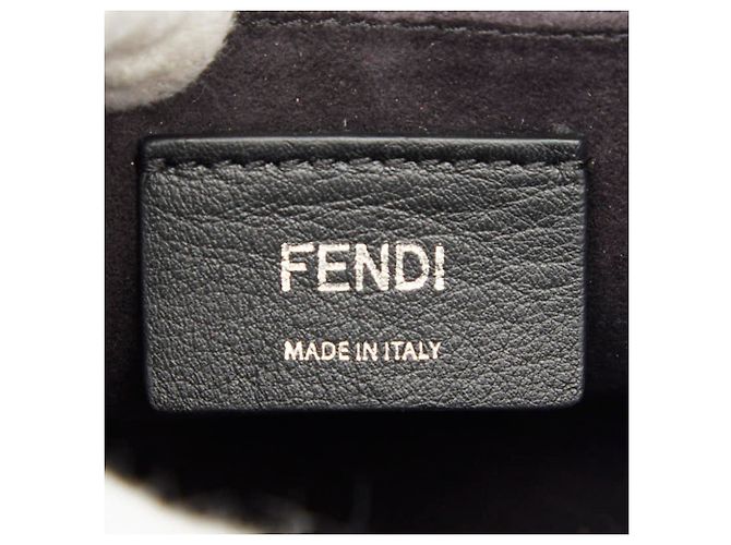 Borsa Fendi Kanai Mini Marrone Nero - vista 9