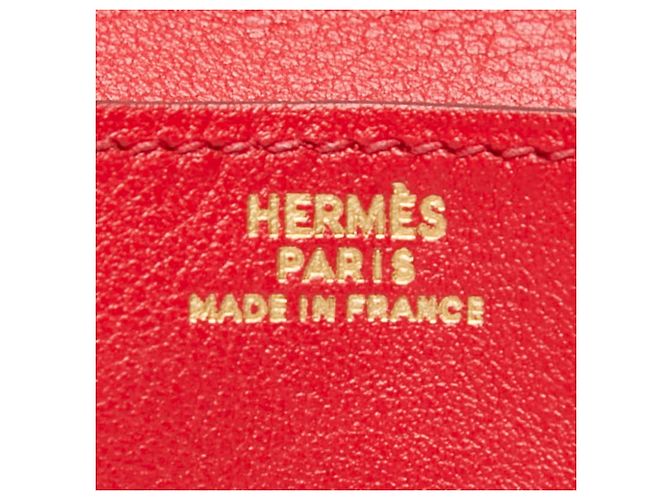 Portafoglio Le Vingt-Quatre Hermès Rosso - vista 10