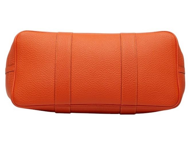 Hermès Borsa Tote Hermes Garden Party PM Arancione - vista 3
