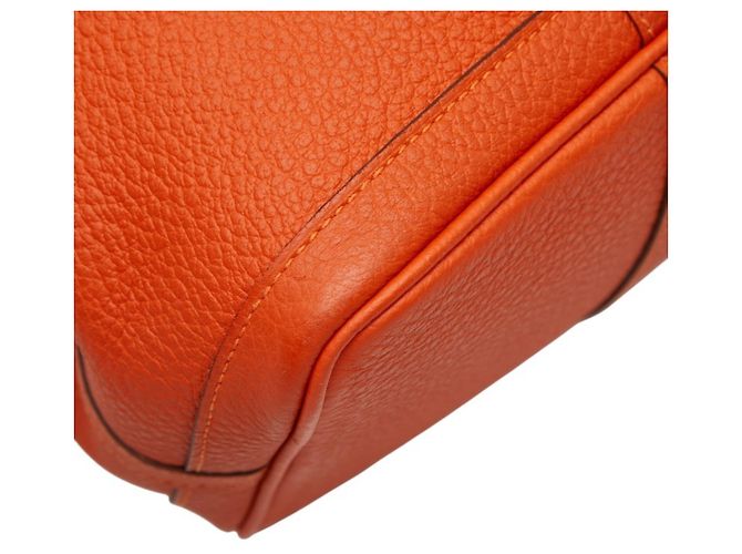 Hermès Borsa Tote Hermes Garden Party PM Arancione - vista 7