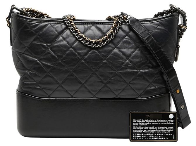 Borsa a tracolla Chanel Coco Mark Gabrielle con catena Nero - vista 12