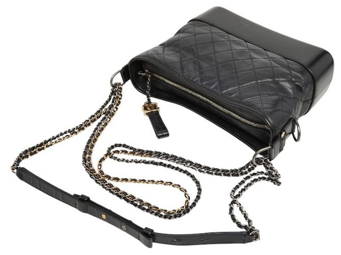 Borsa a tracolla Chanel Coco Mark Gabrielle con catena Nero - vista 8