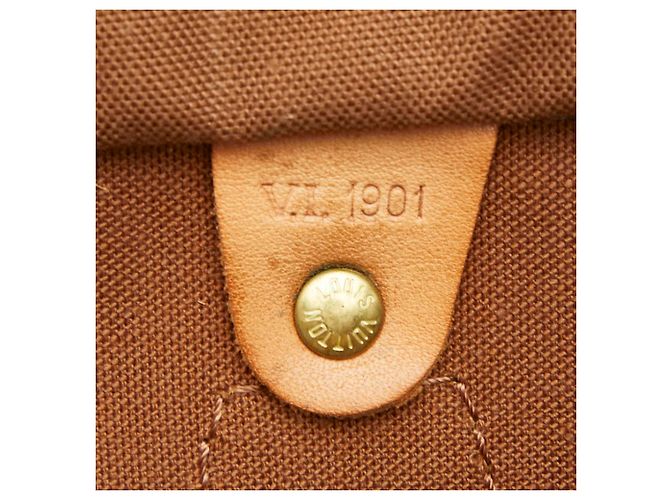 Borsa Louis Vuitton Monogram Speedy 30 Marrone Monogramma - vista 10