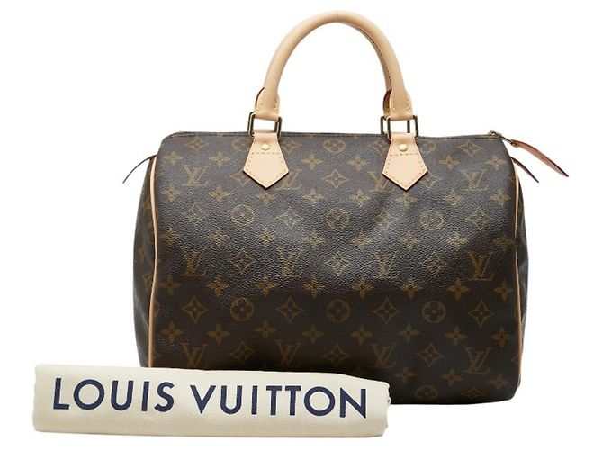 Borsa Louis Vuitton Monogram Speedy 30 Marrone Monogramma - vista 11