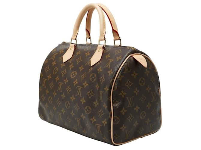 Borsa Louis Vuitton Monogram Speedy 30 Marrone Monogramma - vista 2