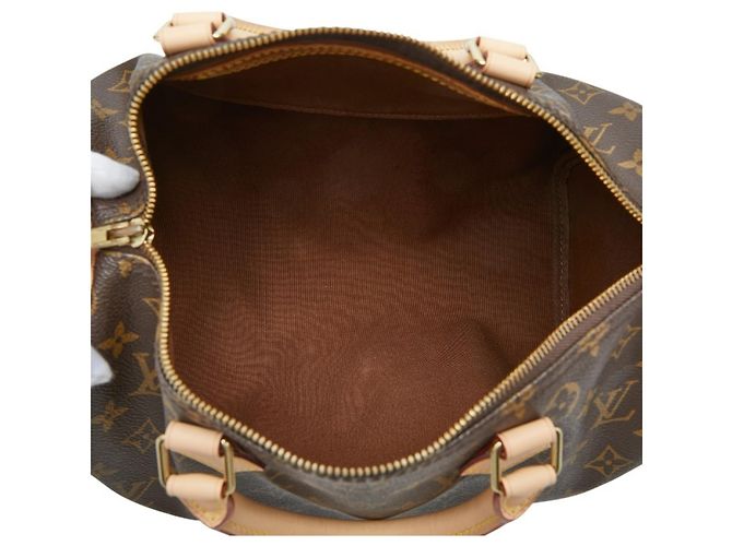 Borsa Louis Vuitton Monogram Speedy 30 Marrone Monogramma - vista 8