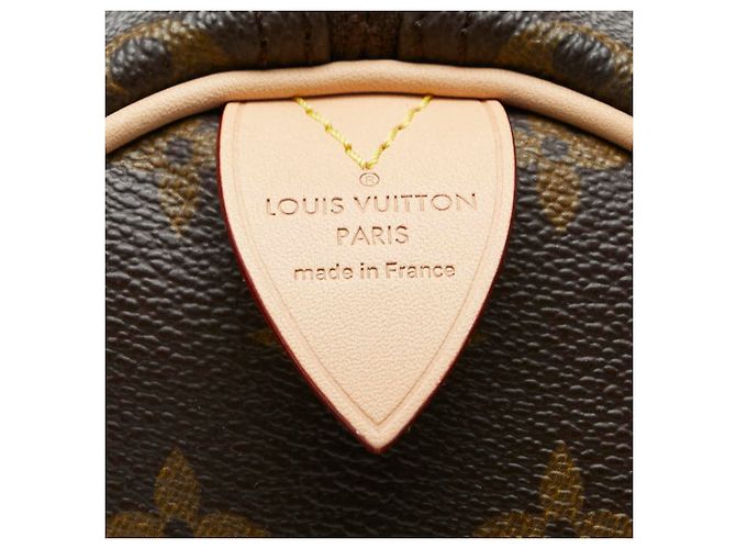 Borsa Louis Vuitton Monogram Speedy 30 Marrone Monogramma - vista 9