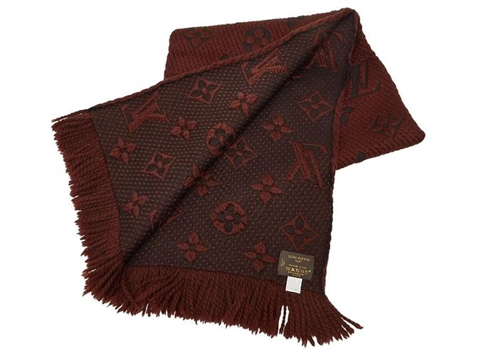 Louis Vuitton Monogram Echarpe Logomania Schal Braun Schwarz Rot - Ansicht 2