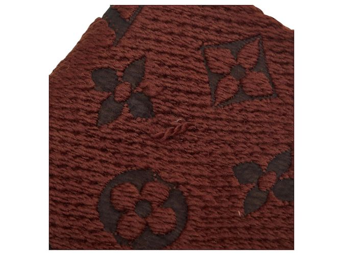 Louis Vuitton Monogram Echarpe Logomania Schal Braun Schwarz Rot - Ansicht 3