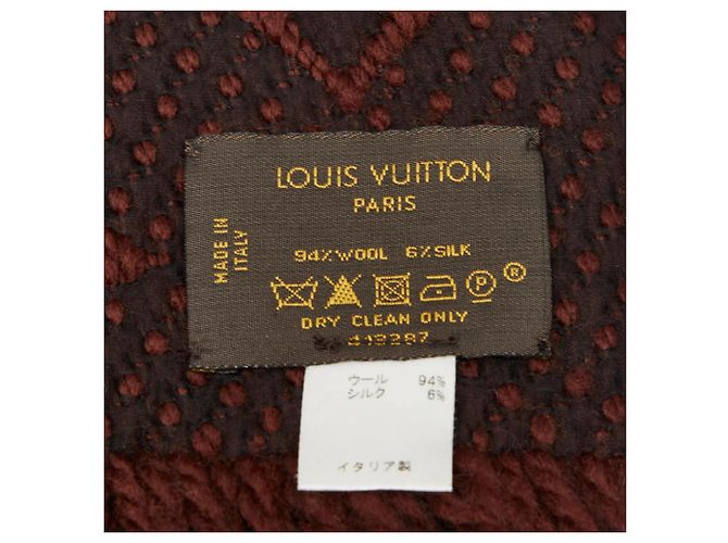 Louis Vuitton Monogram Echarpe Logomania Schal Braun Schwarz Rot - Ansicht 4