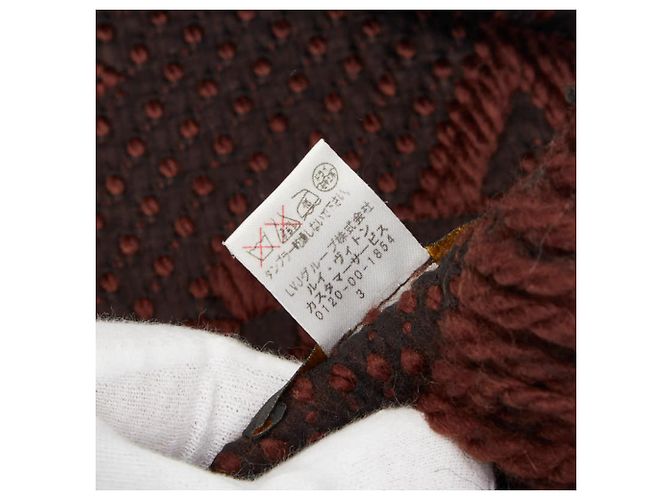 Louis Vuitton Monogram Echarpe Logomania Schal Braun Schwarz Rot - Ansicht 5