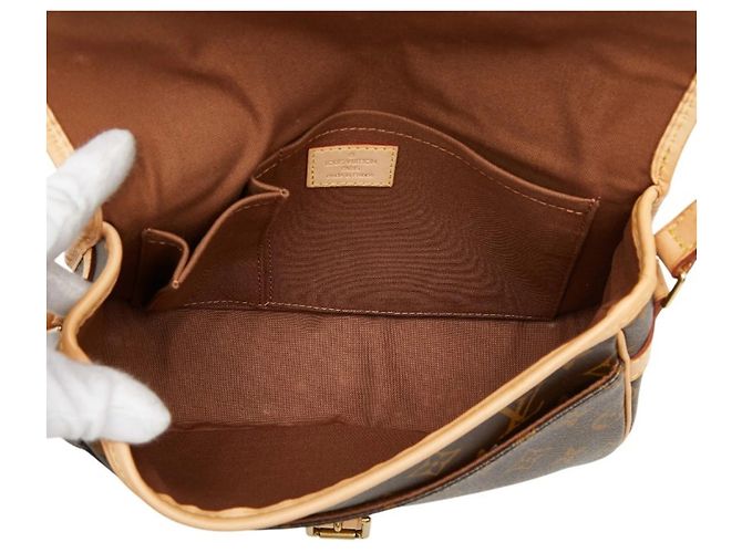Borsa a Spalla Louis Vuitton Monogram Sologne Marrone - vista 11