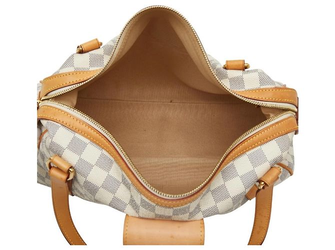Borsa Tote Louis Vuitton Damier Azur Streza PM Bianco Crudo - vista 11