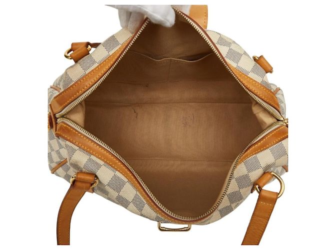 Borsa Tote Louis Vuitton Damier Azur Streza PM Bianco - vista 10