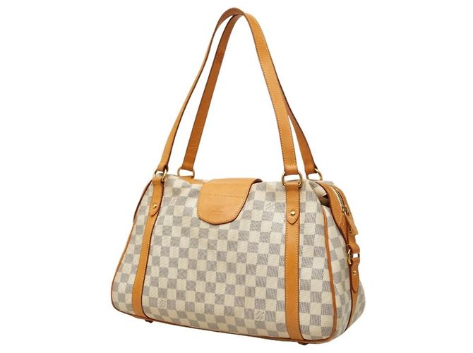 Borsa Tote Louis Vuitton Damier Azur Streza PM Bianco - vista 2