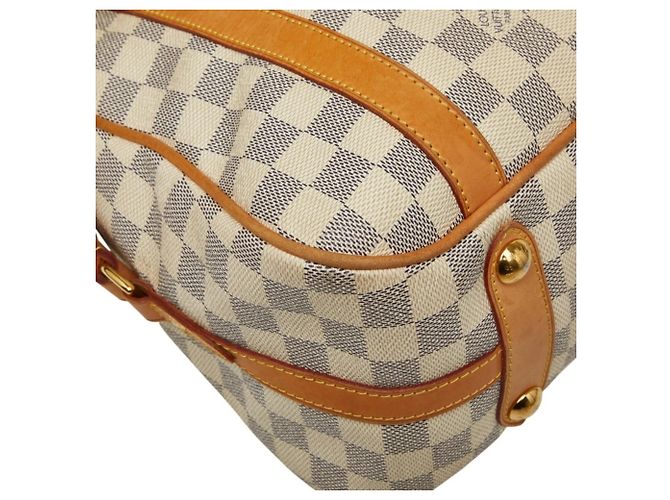 Borsa Tote Louis Vuitton Damier Azur Streza PM Bianco - vista 4