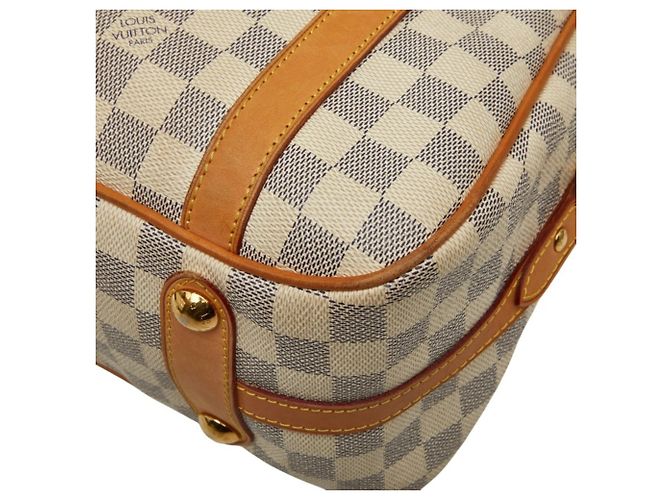 Borsa Tote Louis Vuitton Damier Azur Streza PM Bianco - vista 7