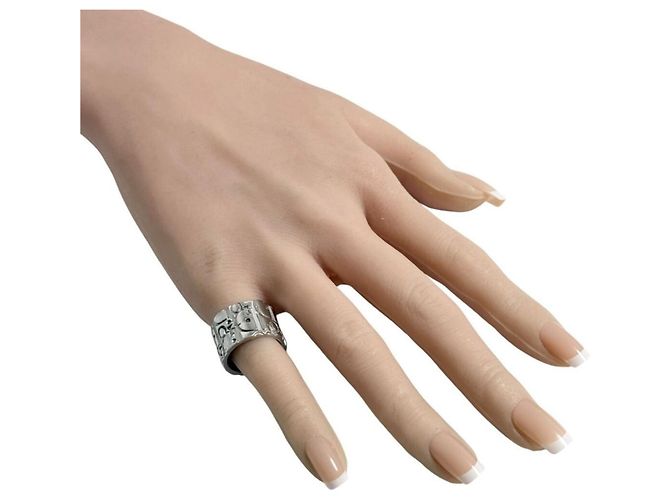 Anello a fascia in argento sterling 925 da uomo Christian Dior - vista 10