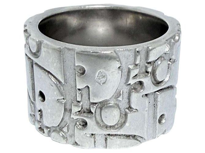 Anello a fascia in argento sterling 925 da uomo Christian Dior - vista 2