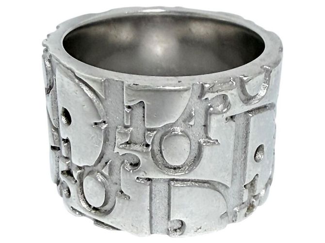 Anello a fascia in argento sterling 925 da uomo Christian Dior - vista 3