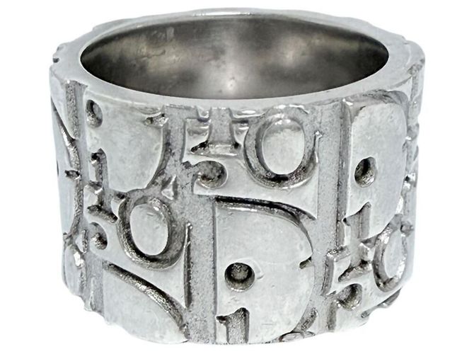 Anello a fascia in argento sterling 925 da uomo Christian Dior - vista 4