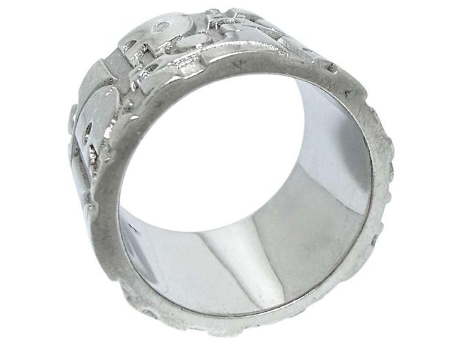 Anello a fascia in argento sterling 925 da uomo Christian Dior - vista 5