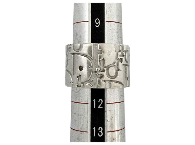 Anello a fascia in argento sterling 925 da uomo Christian Dior - vista 9