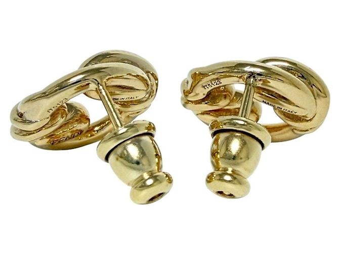Orecchini Filo Stud da donna Fendi, Oro D'oro - vista 2