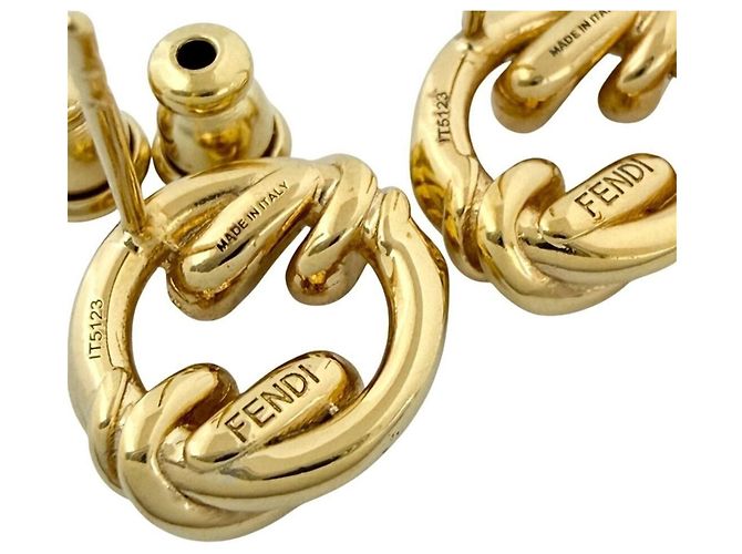 Orecchini Filo Stud da donna Fendi, Oro D'oro - vista 6