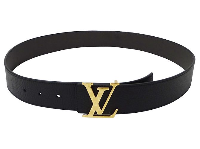 Cintura Louis Vuitton Damier da uomo Nero D'oro - vista 3