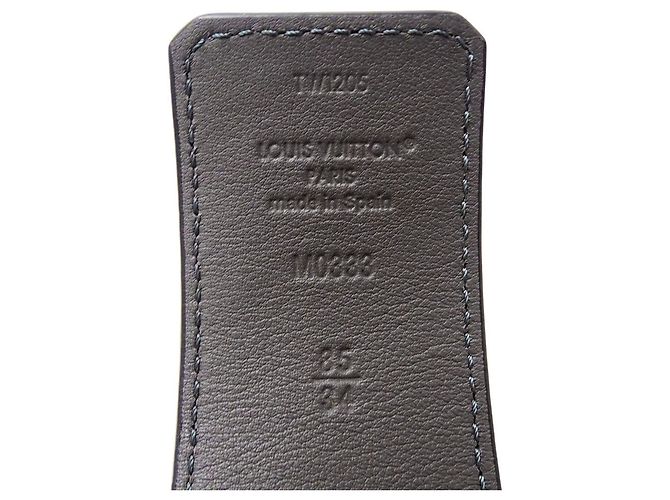 Cintura Louis Vuitton Damier da uomo Nero D'oro - vista 5