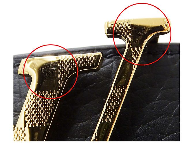 Cintura Louis Vuitton Damier da uomo Nero D'oro - vista 6