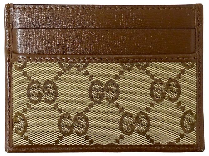 Tarjetero Gucci & Balenciaga Castaño Beige - vista 2