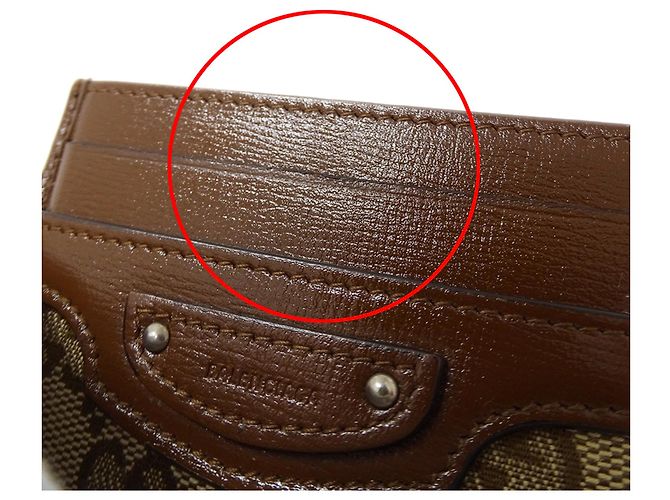 Tarjetero Gucci & Balenciaga Castaño Beige - vista 8