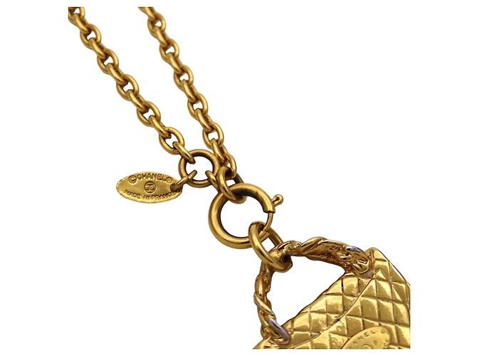 Collana Chanel Matelassé placcata oro D'oro - vista 10