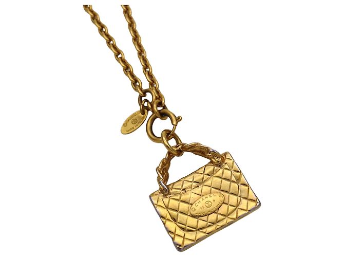 Collana Chanel Matelassé placcata oro D'oro - vista 4