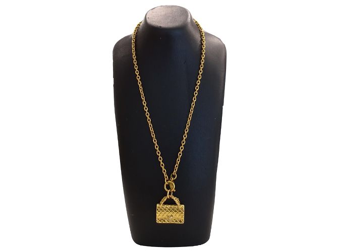 Collana Chanel Matelassé placcata oro D'oro - vista 7