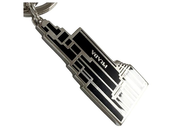 Portachiavi Prada Uomo City Bag Charm - Nero - vista 4
