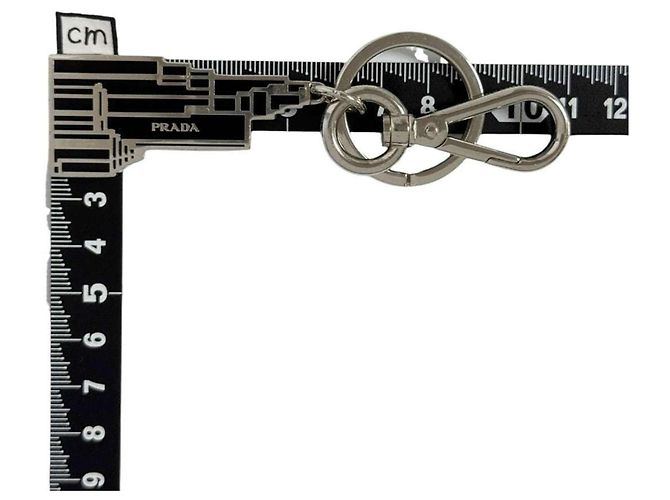 Portachiavi Prada Uomo City Bag Charm - Nero - vista 9